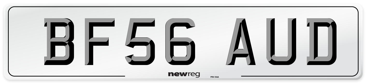 BF56 AUD Number Plate from New Reg
